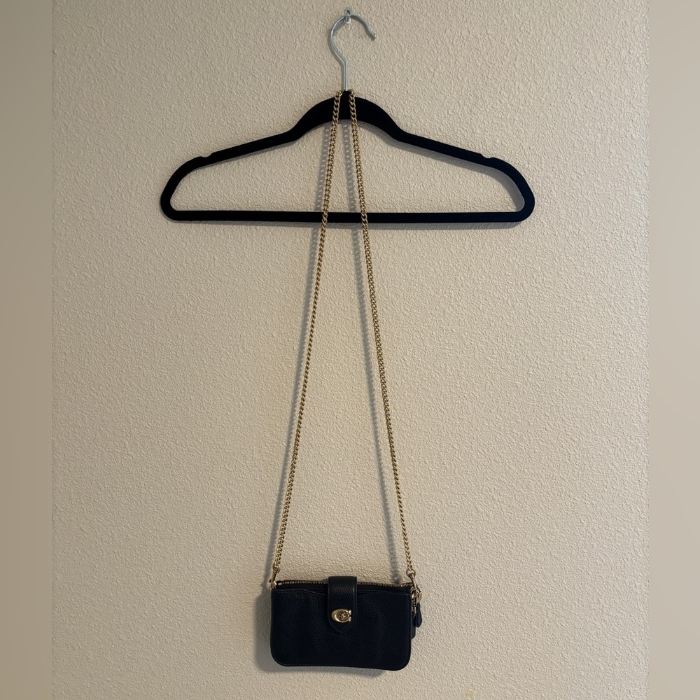 Coach leather small crossbody purse